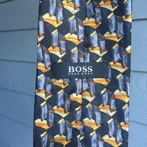 Hugo Boss Silk Abstract Print Tie
